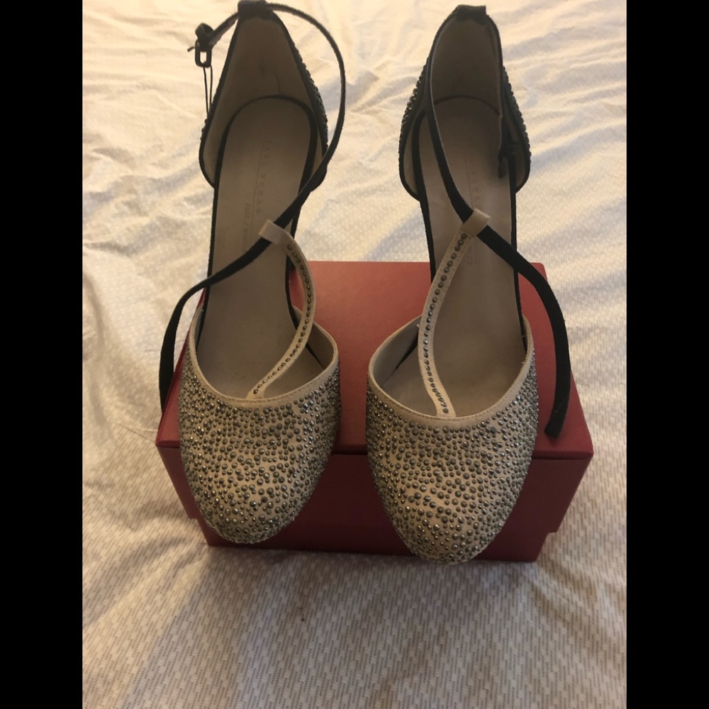 Zara Rhinestone heels- size 41/10 NWT